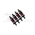 GPM Aluminium Front and Rear 60mm Ultra Shocks Set - Red TFM060FR-R-BK-BEBK