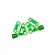 Traxxas Aluminium Front Upper Suspension Arms 2Pcs - Green 10533-GRN