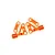 Traxxas Aluminium Front Upper Suspension Arms 2Pcs - Orange 10533-ORNG
