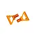 Traxxas Aluminium Front Lower Suspension Arms 2Pcs - Orange 10534-ORNG