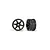 Traxxas 1.9" Six Spoke Front Rims 2Pcs - Graphite Grey 10571
