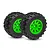 Traxxas 2.1/2.6" Sledgehammer Front Tyres on Green Wheels 2Pcs - Beadlock Wheels 10771-GRN