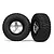 Traxxas 2.2/3.0" BFGoodrich Tyres on Satin Chrome/Black Rims 2Pcs - Glued Wheels   5879