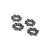 Traxxas Aluminium 17mm Splined Serrated Wheel Nuts 4Pcs - Grey 7758-GRAY
