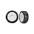 Traxxas 3.0" Response Pro Wheels On White Dish Rims - Glued Wheels 2Pcs 9074-WHT