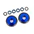 Traxxas Aluminium Wheelie Bar Wheels 2Pcs - Blue 9461X