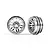 Traxxas 1.0" Split Spoke Rims 2Pcs - Satin Chrome 9768-SATIN