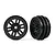 Traxxas 1.0" Split Spoke Rims 2Pcs - Black 9768