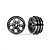 Traxxas 1.0" 6 Spoke Rims 2Pcs - Black Chrome 9770-BLKCR