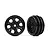 Traxxas 1.0" 6 Spoke Rims 2Pcs - Black 9770