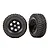 Traxxas 1.0" Canyon Trail Tyres on Black 6 Spoke Rims - Glued Wheels 2Pcs 9774