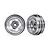 Traxxas 1.0" 6 Spoke Rims 2Pcs - Satin Chrome 9869