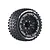 A single Louise 1/10 scale MT-Hummer RC monster truck wheel with a black multi-spoke rim and aggressive tread pattern, isolated on a white background.
