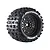 A single Louise MT-Pioneer 1/8 scale monster truck wheel with a black multi-spoke rim and aggressive tread pattern tire against a white background.