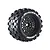 A single Louise ST Mcross 1/8 scale RC stadium truck tyre mounted on a black multi-spoke rim with gold-coloured lug nut details against a white background.