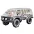 Hobby Plus CR-18P Rock Van RC crawler with a clear, unpainted polycarbonate body shell on a black chassis.