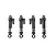 Hobby Plus Complete Piggy Back Shock Absorber Set 4Pcs 240235