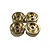 Hobby Plus Brass Wheel Hexes 4Pcs HBP240287
