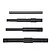 Four metal gear box shafts for RC cars, arranged horizontally against a white background.