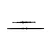 Two black metal RC driveshafts of different lengths isolated on a white background.