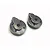 Two Hobby Plus brass V2 front portal hubs for RC cars, featuring a dark, machined finish with exposed brass edges.