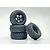 Hobby Plus 1.2" Mudder Competition Compound Tyres on Black 5 Spoke Rims 4Pcs - Glued Wheels  HBP240396