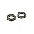 Two ARRMA rubber shielded ball bearings shown from an isometric angle against a white background.