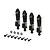ARRMA Aluminium 58mm Complete Shock Absorber Set 4Pcs - Black ARA-1567