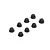 ARRMA M3 Flanged Lock Nuts 4Pcs - Black ARA708009