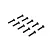 Ten black countersunk screws arranged in a grid pattern against a white background.