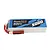 Gens Ace 18.5V 5000mAh 45C LiPo battery in a blue soft case with red and black power wires and a white balance plug.
