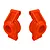 Traxxas Rear Hubs 2Pcs - Red 10752-RED
