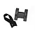 A black plastic Traxxas telemetry mount and a black velcro strap on a white background.