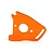 Traxxas Aluminium Motor Mount Plate - Orange 7490A