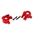 Traxxas Extreme Heavy Duty Steering Hubs 2Pcs - Red 9037R