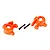 Traxxas Extreme Heavy Duty Steering Hubs 2Pcs - Orange 9037T