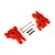 Traxxas Heavy Duty Rear Sub Axle Carriers 2Pcs - Red 9050R