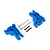 Traxxas Heavy Duty Rear Sub Axle Carriers 2Pcs - Blue 9050X