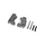 Traxxas Extreme Heavy Duty Hub Carriers (C-Hubs) 2Pcs -Grey 9136-GRAY