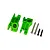 Traxxas Extreme Heavy Duty Rear Stub Axle Carriers - Green 9150-GRN