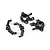 Traxxas Steering Hubs and Hub Carriers (C-Hubs) Set - Black 9732