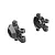 Traxxas Aluminium Steering Hubs 2Pcs - Dark Titanium 9737-GRAY