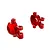 Traxxas Aluminium Steering Hubs 2Pcs - Red 9737-RED