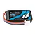 A Gens Ace 7.4V 400mAh 60C LiPo battery with a black soft case and JST connector against a white background.