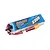 Gens Ace G-Tech 11.1V 2200mAh 25C LiPo battery with blue soft case and XT60 connector on a white background.