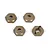 Maverick Aluminium 12mm Wheel Hexes 4Pcs - Gold 150633