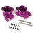 Yeah Racing Aluminium 3 Degree Rear Hubs 2Pcs - Purple E10-007D3PP