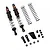 Yeah Racing Aluminium 100mm Desert Cobra Dual Spring Shocks - Black DDC-100BK