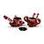 Yeah Racing Aluminium Steering Hubs 2Pcs - Red KYFZ-012RD