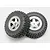 Traxxas 1.5/1.9" 1/16 Slash Off Road Tyres on Satin Chrome Rims - Glued Wheels 2Pcs 7073